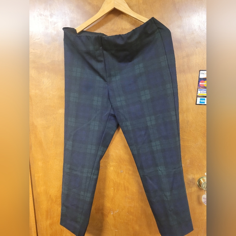 Elliott Lauren Stylish Dark Blueand Green Trousers
